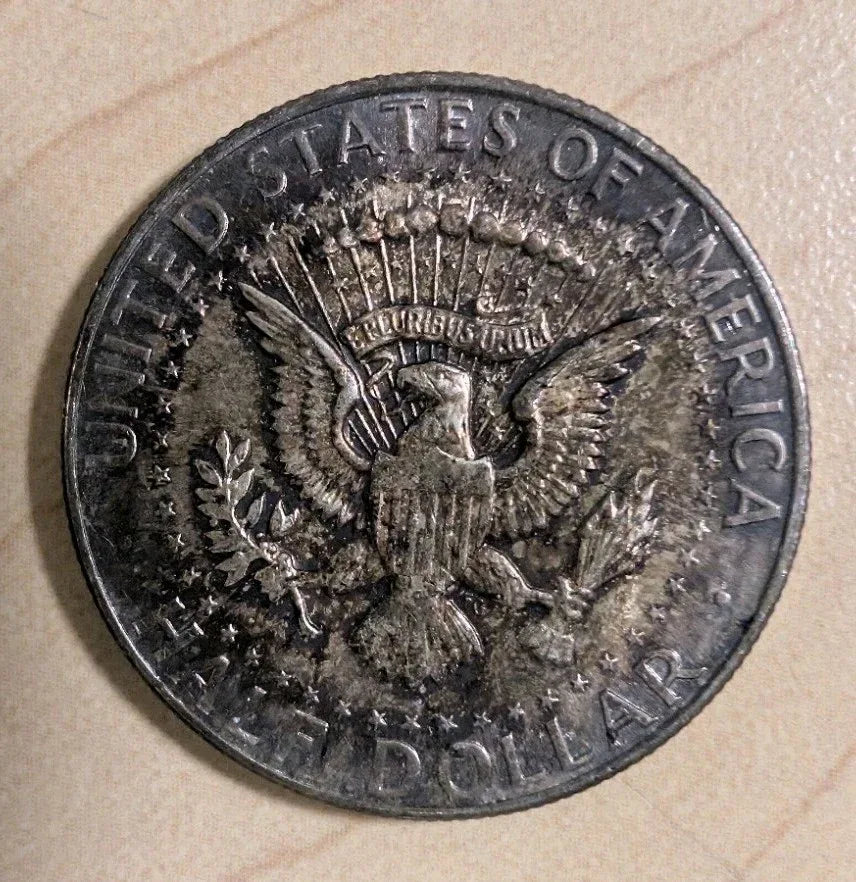 Heavily Toned! 50 Cents USA 1964 Half Dollar 90% Silver Coin UNC - End Of Roll - NumisFind