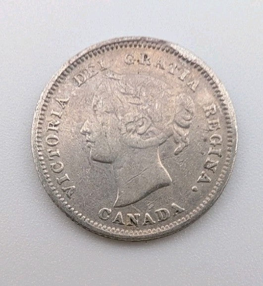 Canada 1880 H 5 Cents - Silver - Victoria1