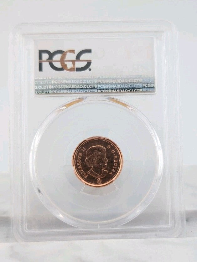 2012 CANADA Canadian 1c Steel PENNY PCGS MS67 RD LAST YEAR ISSUE CENT Coin1
