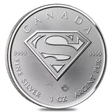 1 Oz 9999 Fine Silver 2016 Canada Superman Elizabeth II Bullion Coin - NumisFind