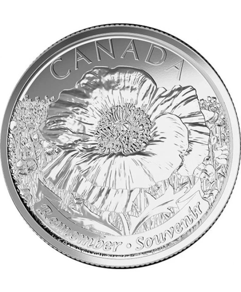 2015 B.U. Canadian Poppy Quarter Non-Coloured0