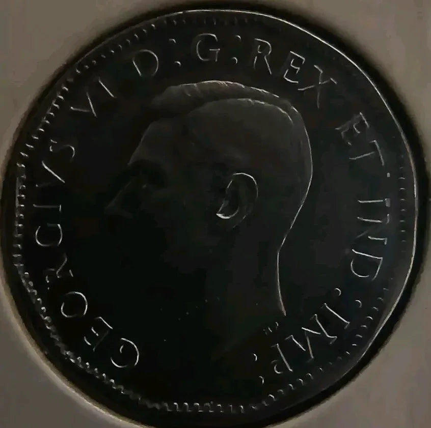 RARE MINT ERROR Die Chip In D And A Of CANADA 5 Cents 1945 AU - NumisFind