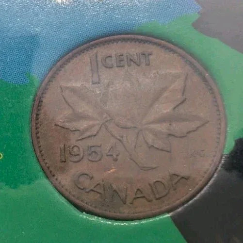 1954 Canada prooflike set in Original cardboard holder with Circulated coins. - NumisFind