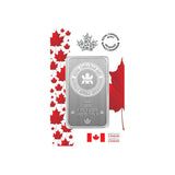 2025 RELEASE RCM 1 OZ PURE SILVER BAR IN PROUDLY CANADIAN TEP ASSAY PACKAGING - NumisFind
