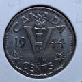 1944 Canada 5 Cent George VI Canadian Nickel Coin Five Cents - NumisFind