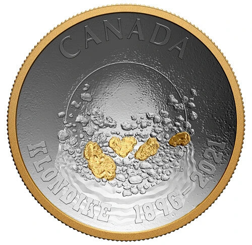 125th Anniversary of the Klondike Gold Rush: Panning for Gold - 1oz Pure Silver 1