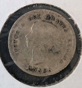 1888 Canada 5 Cents Silver Coin Queen Victoria Early Date Low Grade G-4 - NumisFind