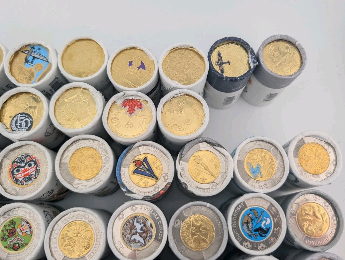 2019–2026 Complete Set of 45 Commemorative Roll Toonies Loonies & Dime 1200 coin2