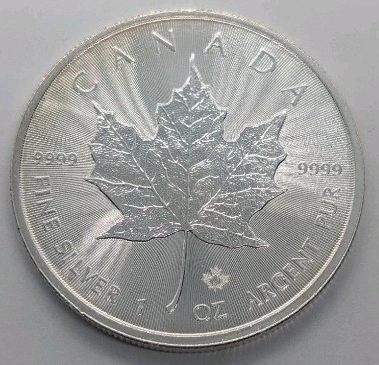 2020 Canada $5 Silver Maple Leaf Coin .9999 Pure 1 oz Fine Silver Bullion - NumisFind