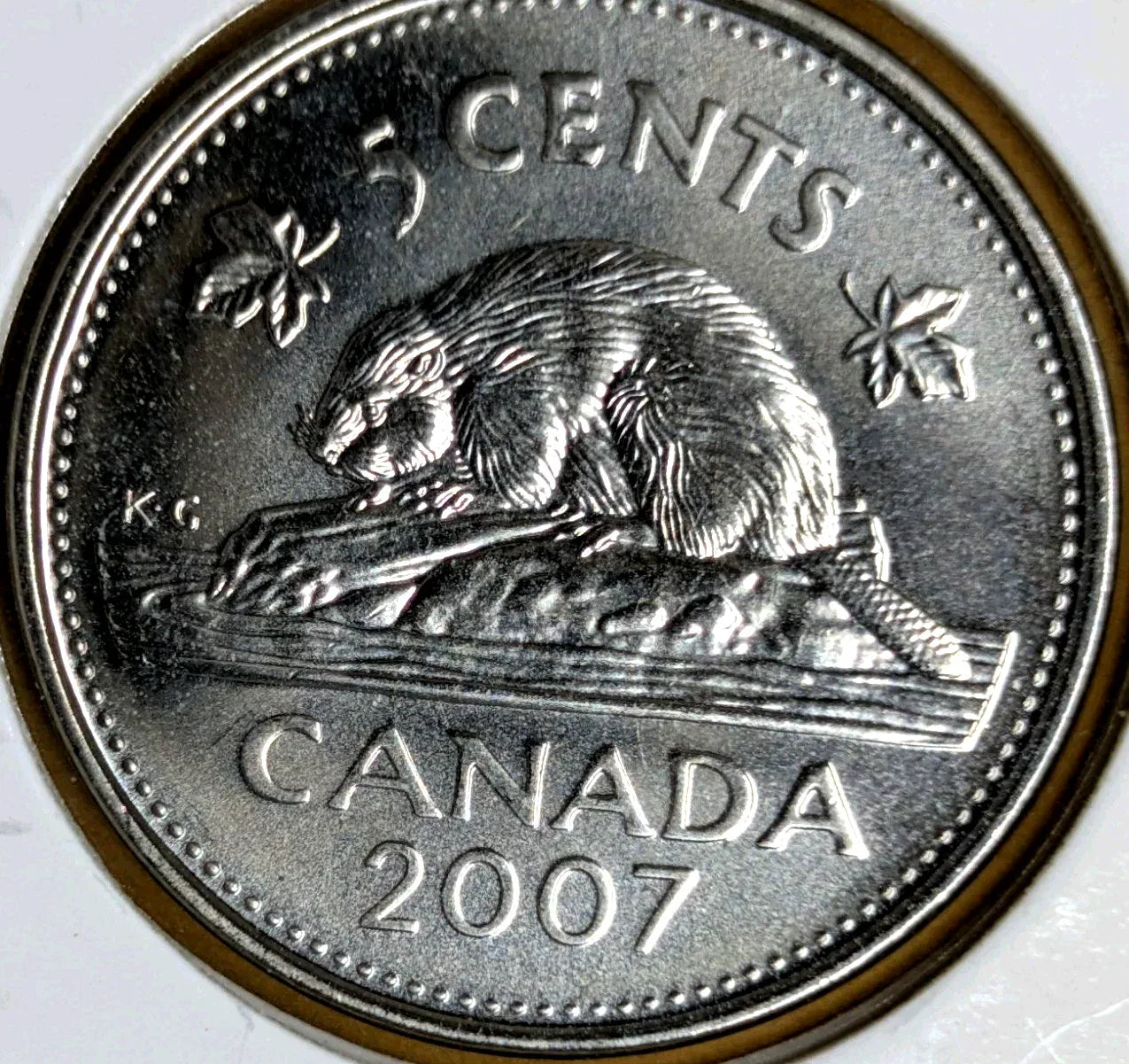 CANADA 2007 FIVE 5 CENTS - NICKEL - BU - LOGO - UNCIRCULATED - NumisFind