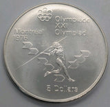 1975 Canada $5 Silver Unc Montreal Olympics Commemorative Coin Javelin0
