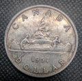 1957 Canada Silver $1 Dollar 0.8 Silver Coin - NumisFind
