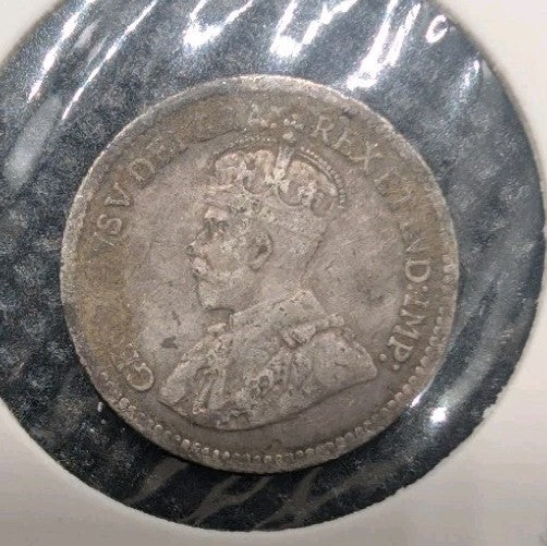 1913 Canada  Silver 5 Cents Silver Coin1