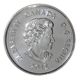 2012 Brock coloured Canada 25 cents quarter - BU From Roll1