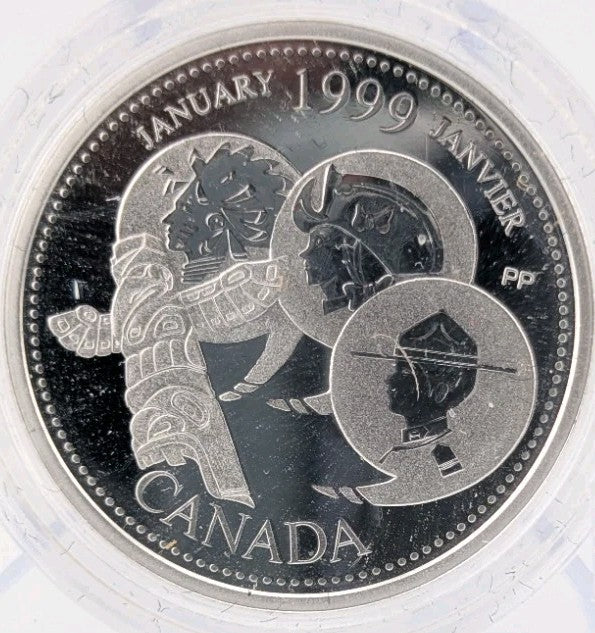 Coin Only 1999 25c January A Country Unfol Millennium Proof Sterling Silver Coin0