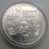 1974 Canada RCM 10 Dollar Silver Proof  1976 Montreal Olympic Games Coin.0