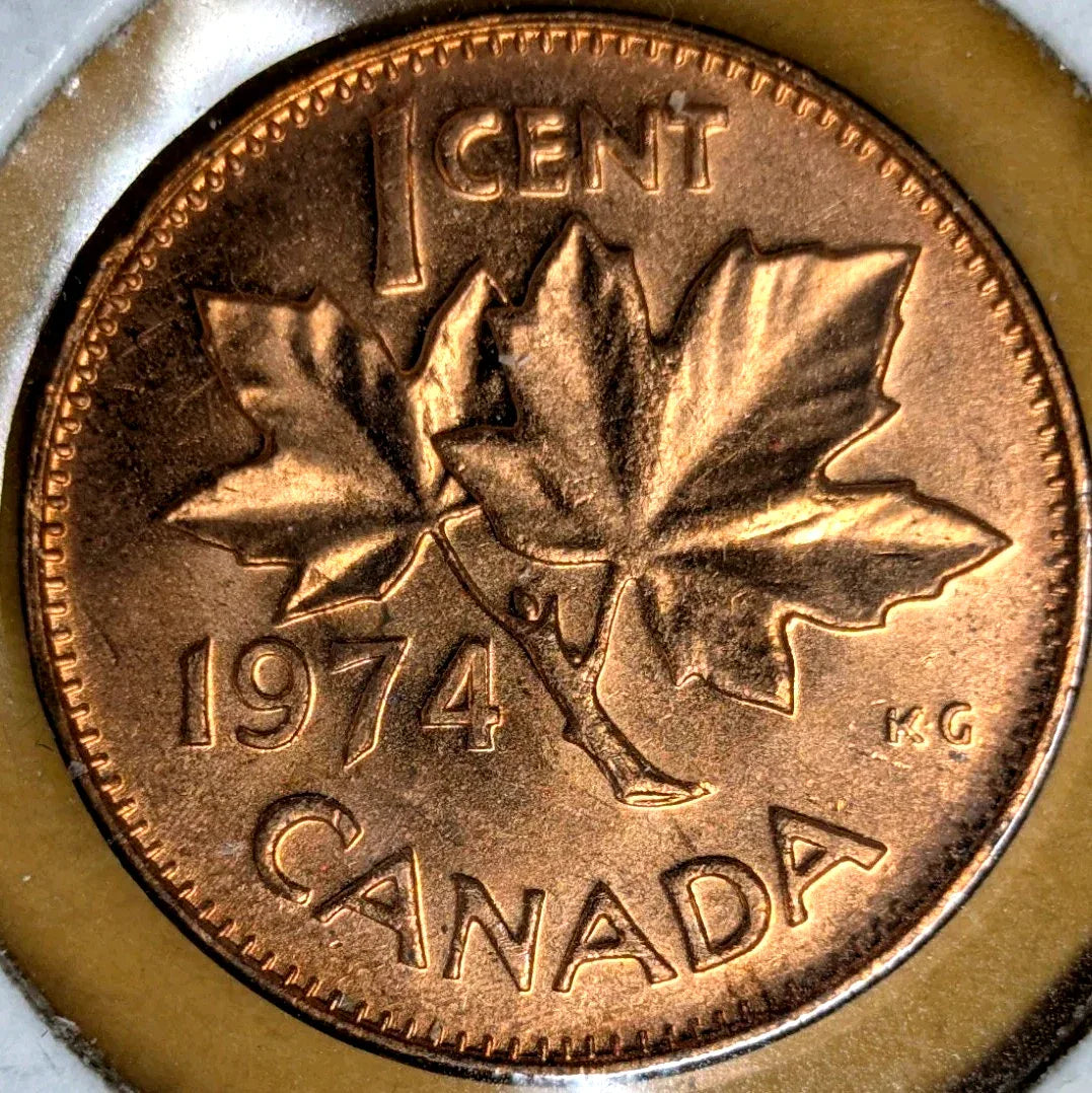 Canada 1974 BU Small Cent Penny - NumisFind