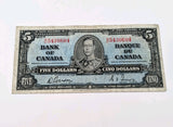 Canada 1937 5 Dollars Banknote Gordon-Towers 5$ - VG0