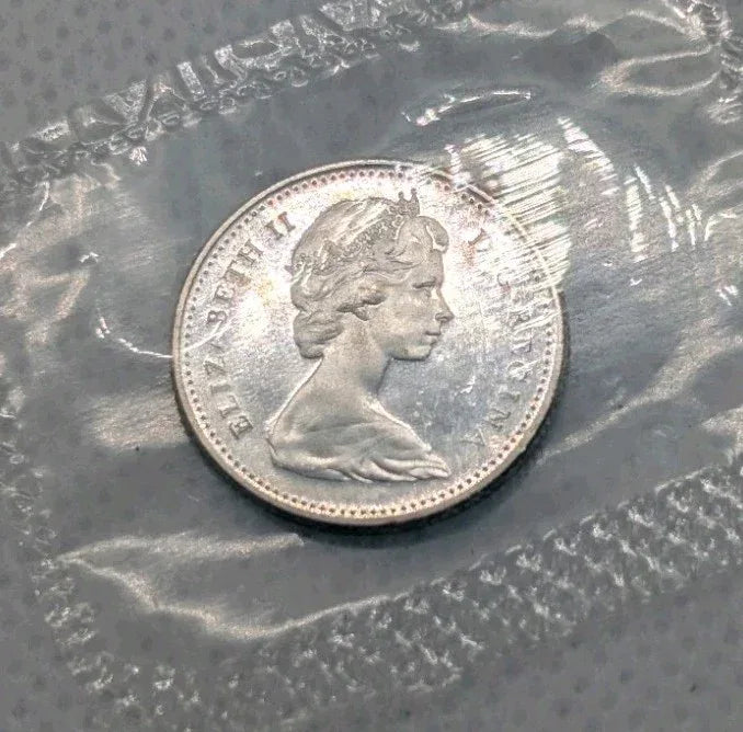 1965 Canadian 10 Cents .800 Silver Dime Queen Elizabeth II - BU Sealed - NumisFind