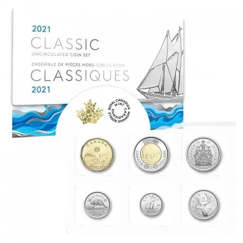 2021 Classic Canadian Uncirculated Coin Set in Original RCM Packaging!! - NumisFind