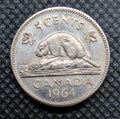 1964 Canada 5 Cent George VI Canadian  Nickel Coin Five Cents0