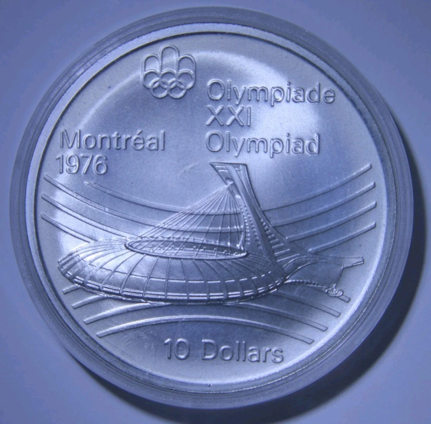Canada 1976 Montreal Olympics 10 Ten Dollar Silver Coin - Stadium - 44.95g ASW - NumisFind