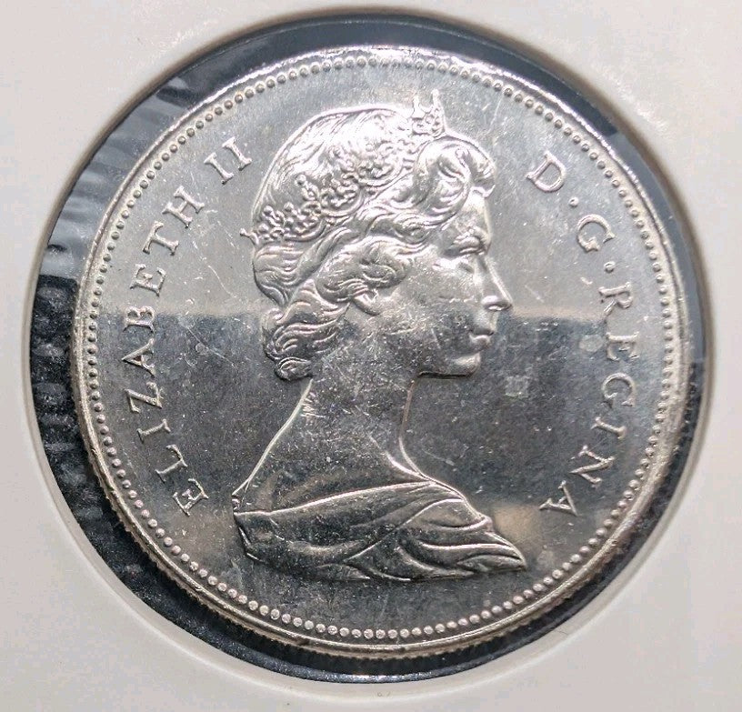 1968 Canadian Nickel Half Dollar 50 Cent Coin Canada1