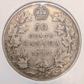 1919 Canada 50 Cents Silver Half Dollar VG8 - George V - KM#25 - 92.5% Silver0