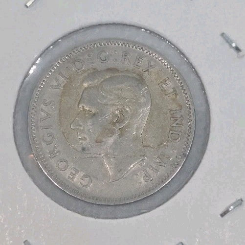 Canada 1939 5 Cent Coin Nickel Circulated1
