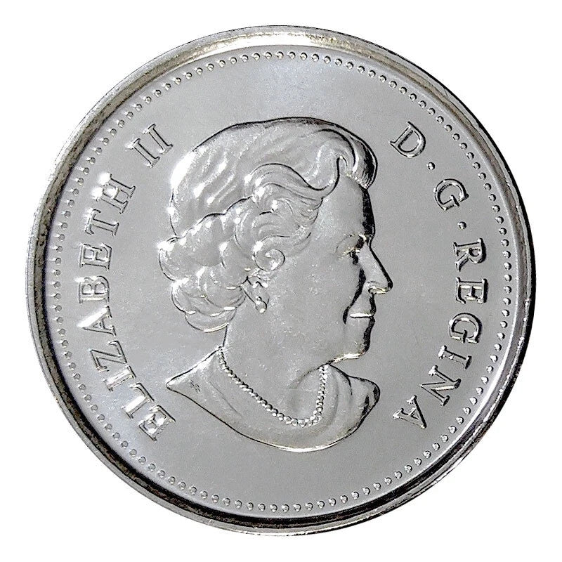 2011 CANADA 25 Cent Regular FALCON Quarter From Mint Roll UNC1