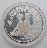 Saturday Evening Post "The Debate” 2 oz .999 Fine Silver Art Round - NumisFind