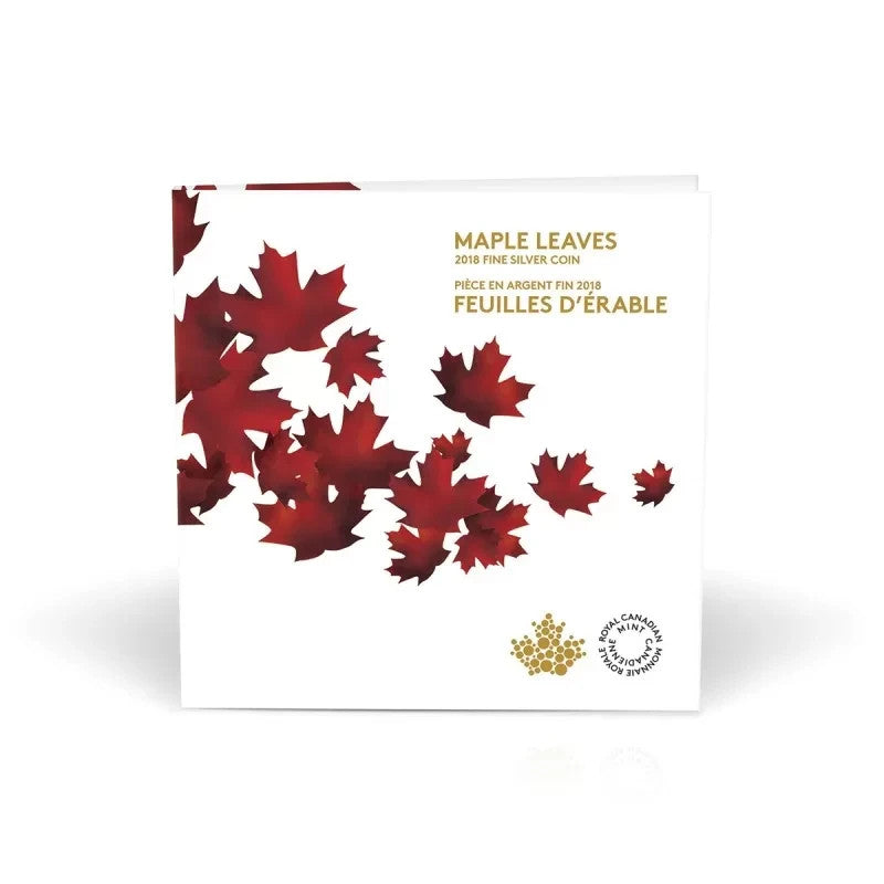 2018 $10 Fine silver .9999 Maples leaves 1/2 oz3