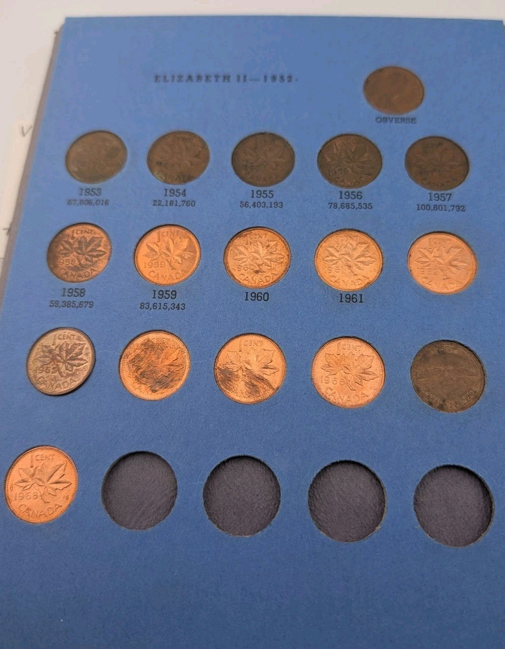 Canadian Small Cent Collection (1920–1972) – Complete - Whitman Album4