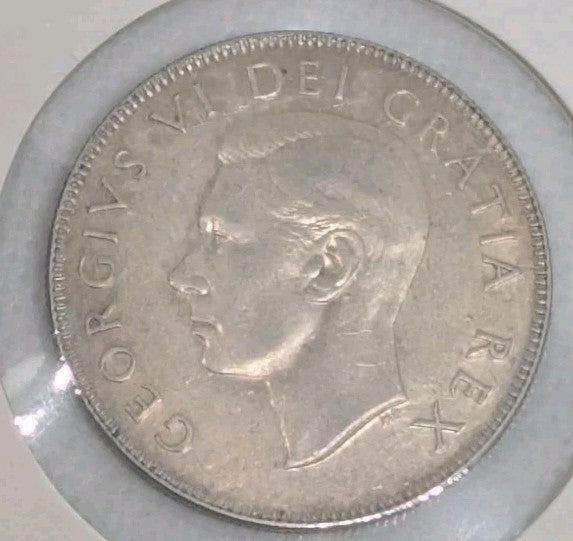 1949 CANADA SILVER 50 CENTS COIN - 0.8 Silver coin1
