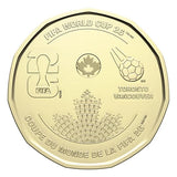 2026 Canada FIFA World Cup Coloured Loonie Dollar UNC $1 Plain & Colored Coin2