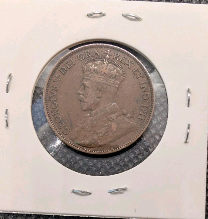 CANADA - 1914 Large Canadian 1 Cent Penny - F-151