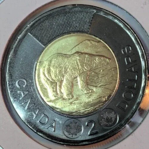 2022 Canada $2 Dollar Black Toonie UNCIRCULATED BU from Mint Roll - NumisFind