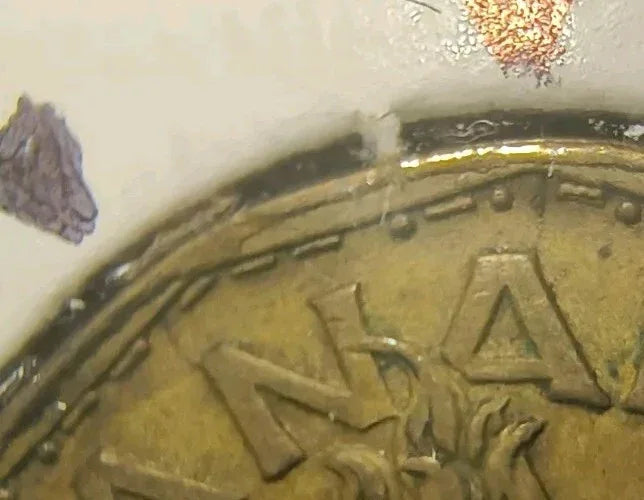 ERROR - LOTS OF LITTLE DIE CRACK - 1943 Canada "TOMBAC" 5 Cents Nickel - CIRC - NumisFind