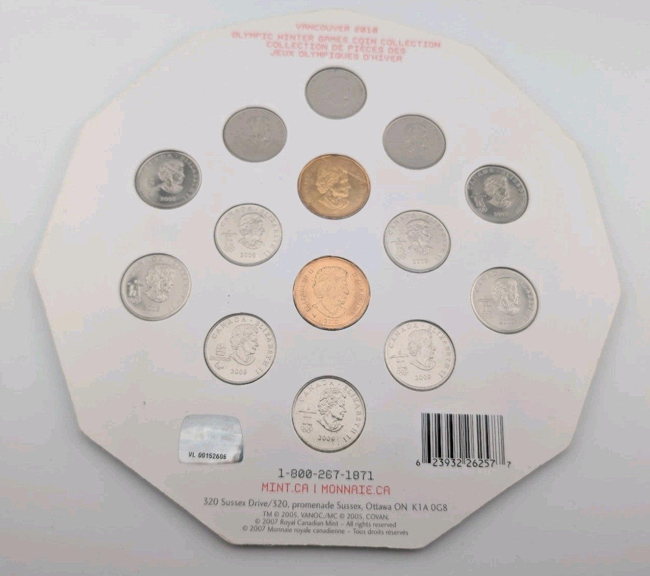 2010 VANCOUVER OLYMPIC WINTER GAMES COIN COLLECTION, 14 coin set1