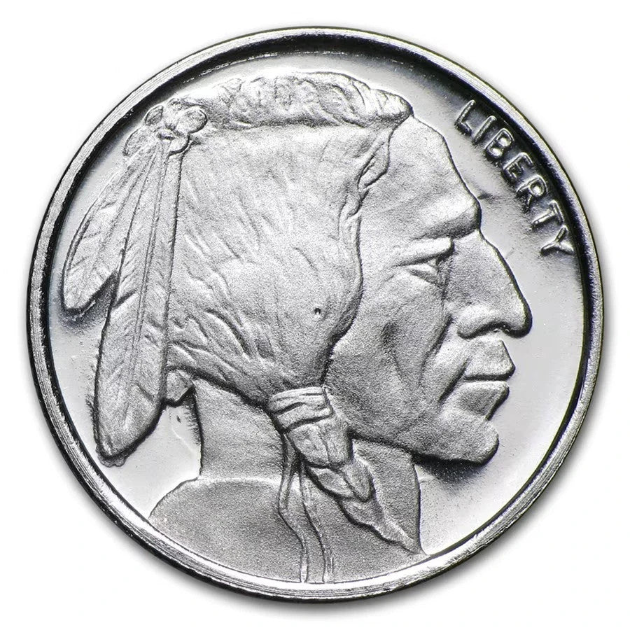 1/10 oz Silver Round Buffalo Design .999 Fine Silver Golden State Mint GSM BU1