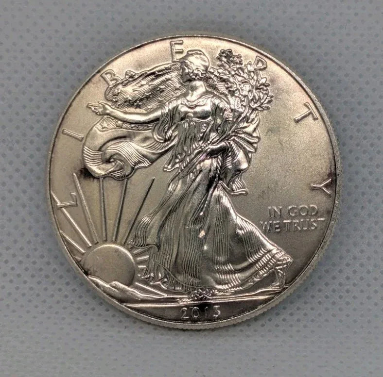 1 Troy Oz 999 Fine Silver 2013 American Eagle Walking Liberty Bullion Coin - NumisFind