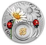 2014 Niue $1 Fine Silver  Coin - Symbols Luck: Ladybird0