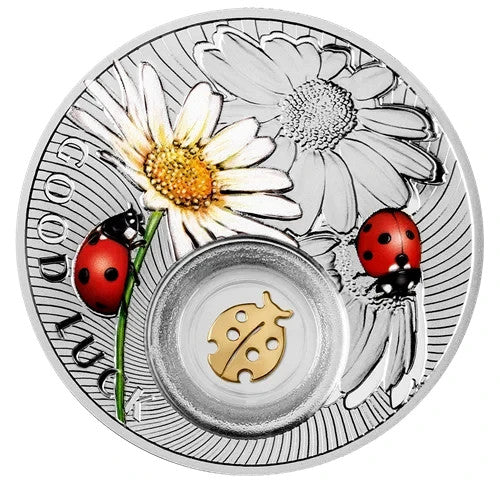 2014 Niue $1 Fine Silver  Coin - Symbols Luck: Ladybird0