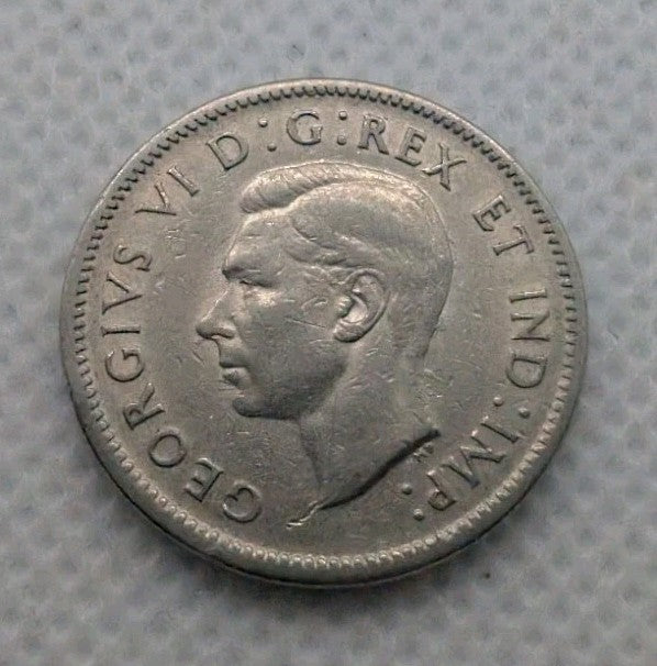 1942 Canada 5 Cent George VI Canadian  Nickel Coin Five Cents1