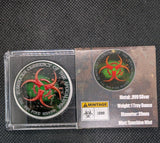 1 oz. Pandamonium #1 Zombucks Colorized World Series round .999 fine silver1