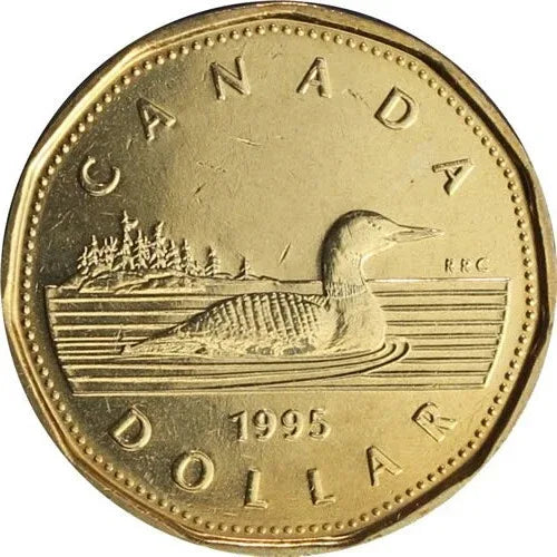 Regular Canada 1995 UNC Uncirculated Loonie - NumisFind