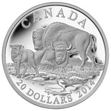 2014 $20 The Bison: A Family at Rest - Pure Silver Coin - NumisFind
