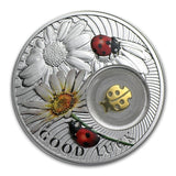 2014 Niue $1 Fine Silver  Coin - Symbols Luck: Ladybird2