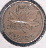 1960 Canada Small Cent Canadian 1 penny coin0