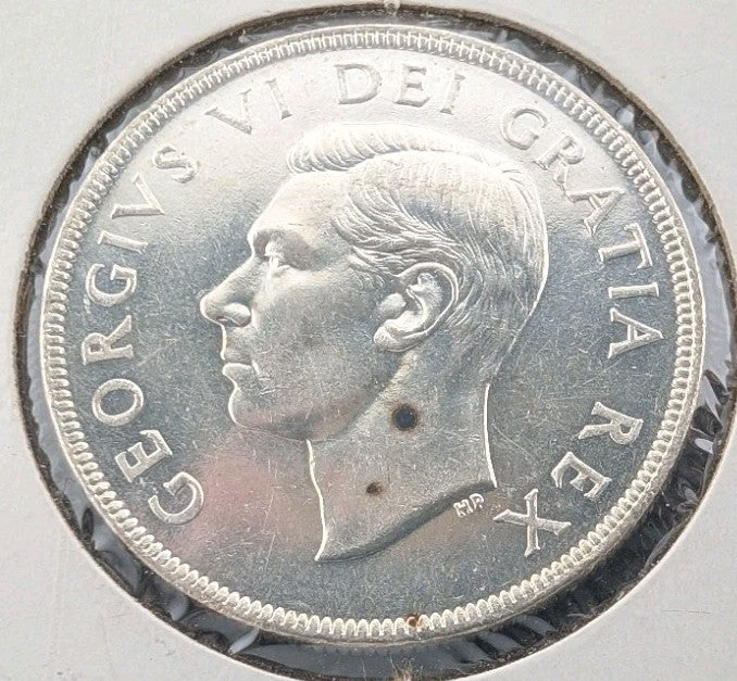 1952 Canada Silver Dollar – George VI “Voyageur” Design | UNC MS1